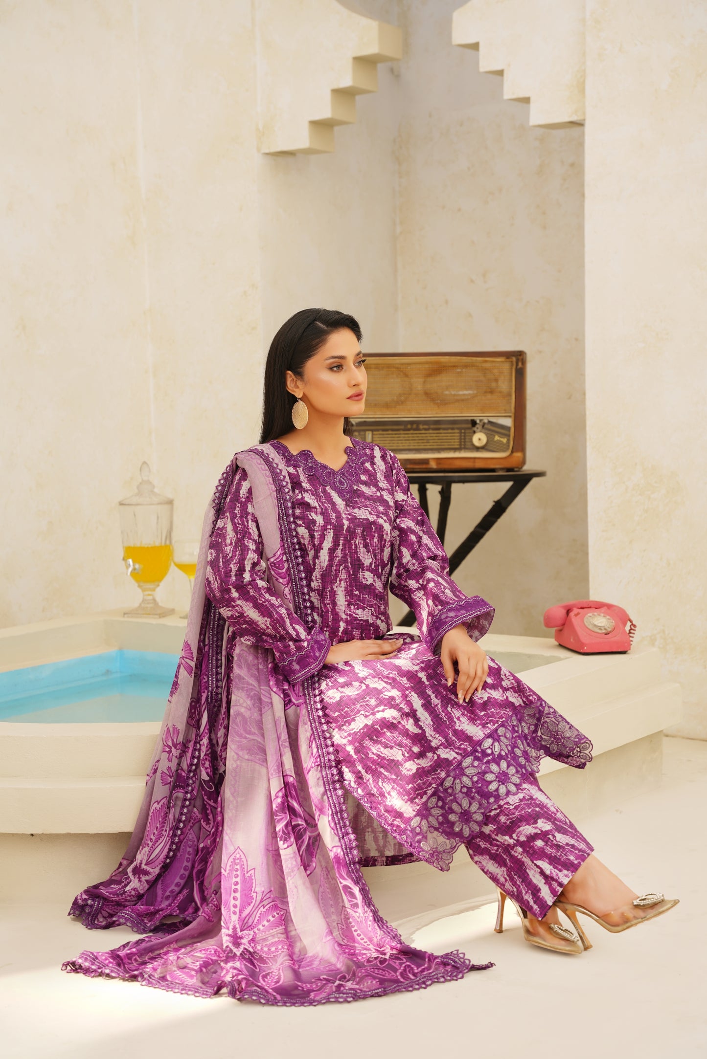 Jashn-e-Baharan By Anaya Noor Emb & Digital Printed Lawn 3PC