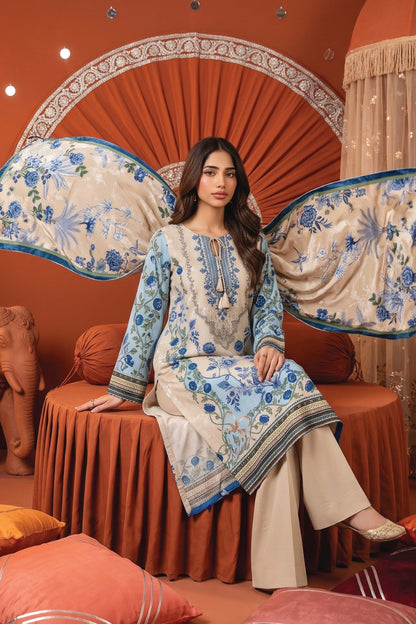 Zesh Printed Velvet Dora Viscose 3PC
