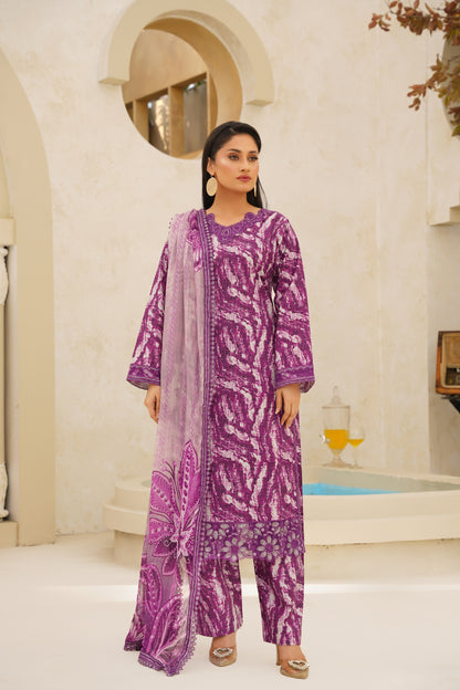 Jashn-e-Baharan By Anaya Noor Emb & Digital Printed Lawn 3PC