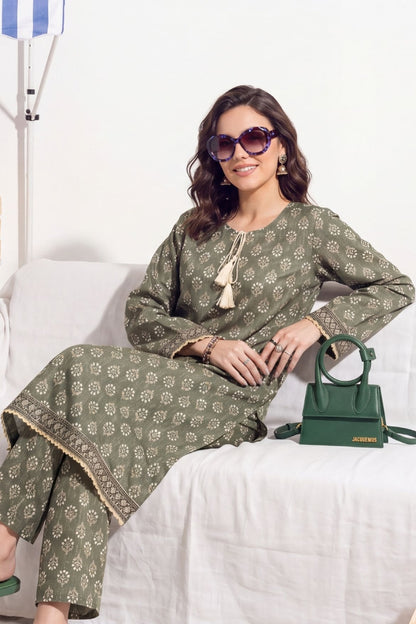Elaya Platinum Premium Printed Lawn 2PC