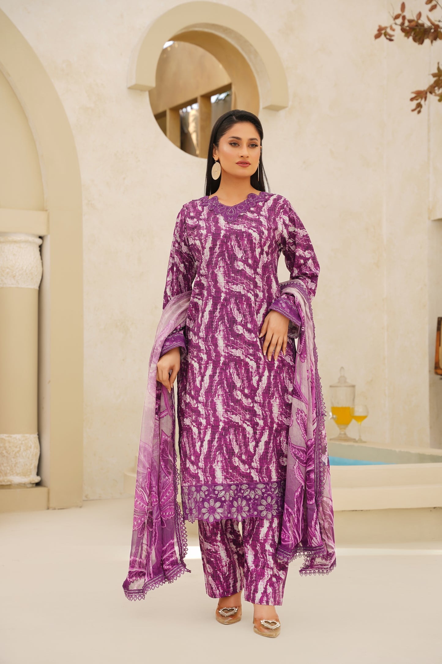 Jashn-e-Baharan By Anaya Noor Emb & Digital Printed Lawn 3PC
