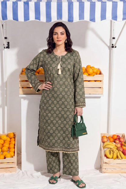 Elaya Platinum Premium Printed Lawn 2PC