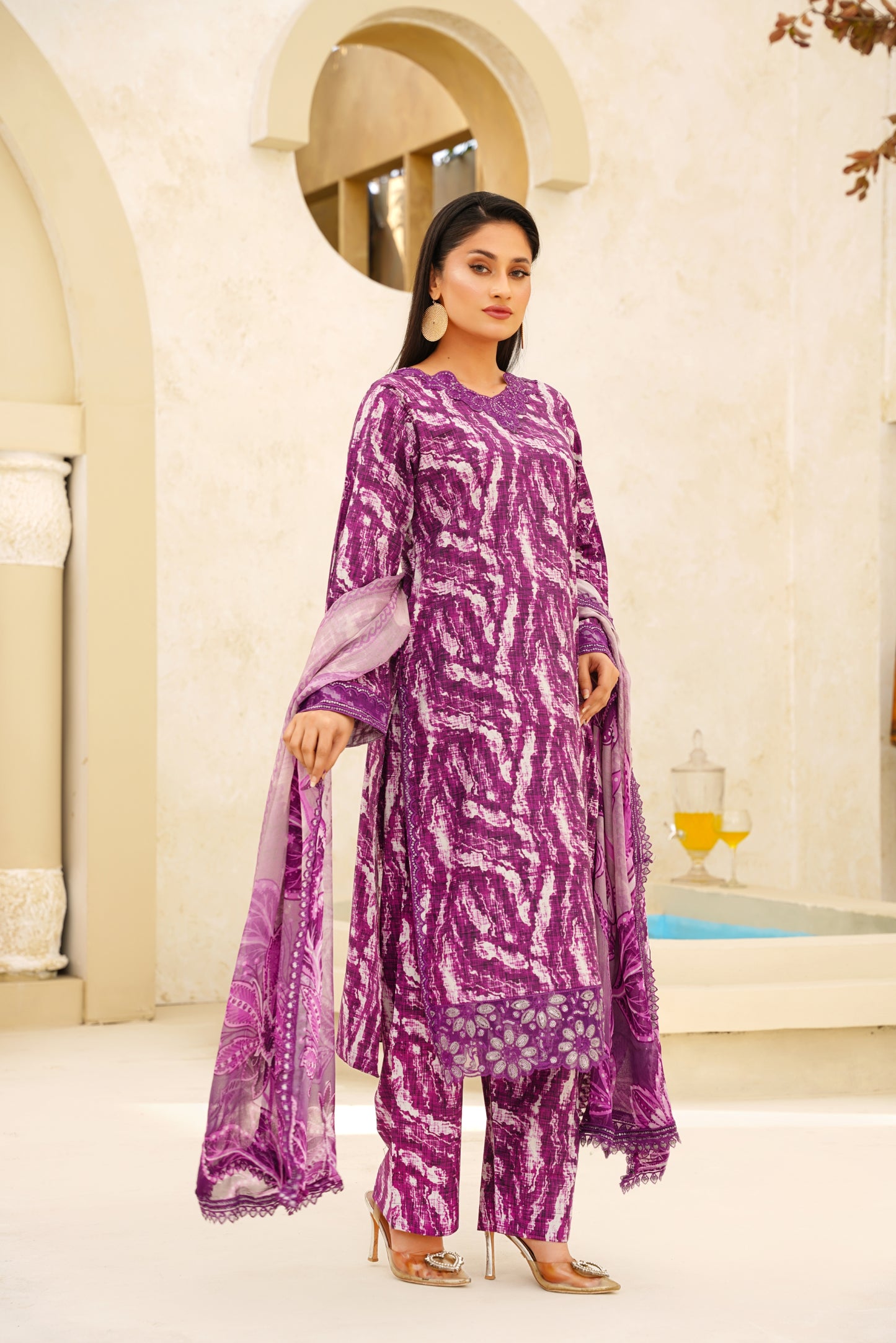 Jashn-e-Baharan By Anaya Noor Emb & Digital Printed Lawn 3PC
