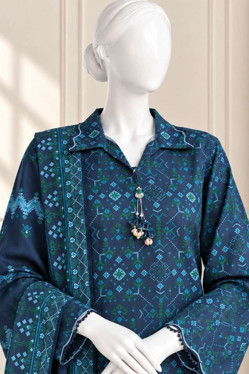 MTJ Premium Printed Textured Viscose 3PC