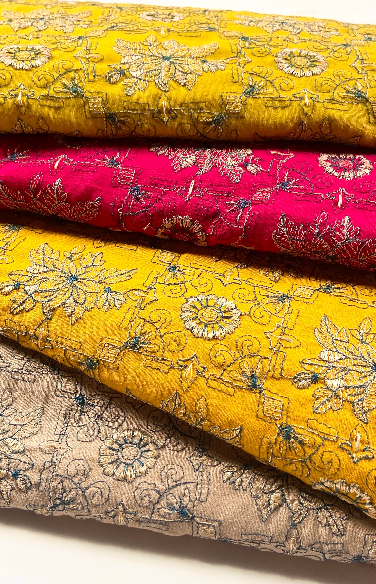 Pack of 4 – Bareeze Style Embroidered Karandi Fabric 2-PC