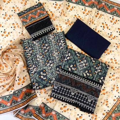 Fantak By Anaya Noor Heavy Emb Lawn 3PC