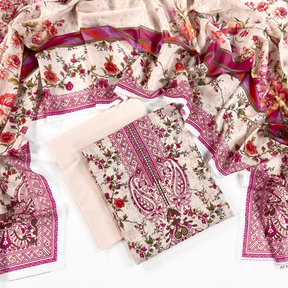 Mashaim Digital Printed Lawn 3PC