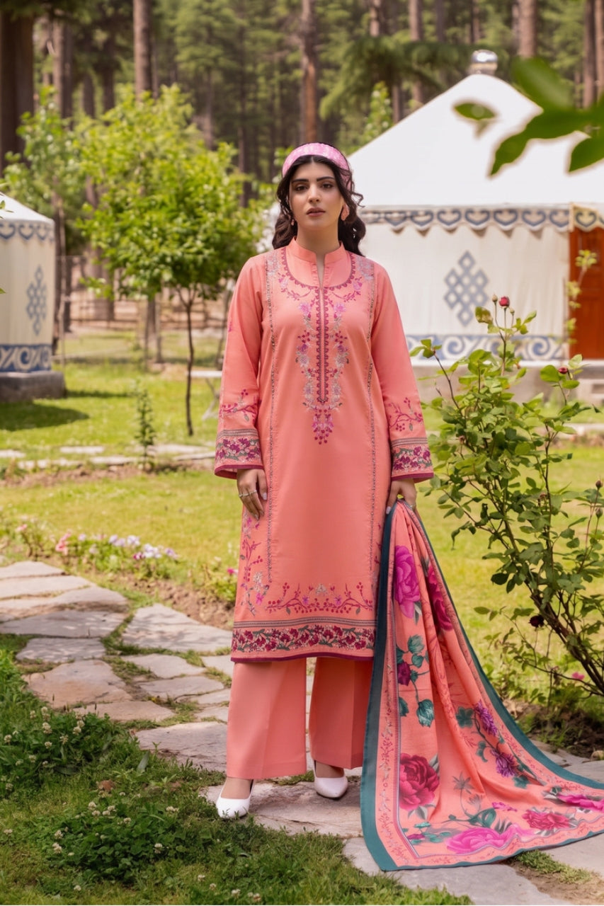 Zarish By Shanaya Digital Printed Karandi 3PC