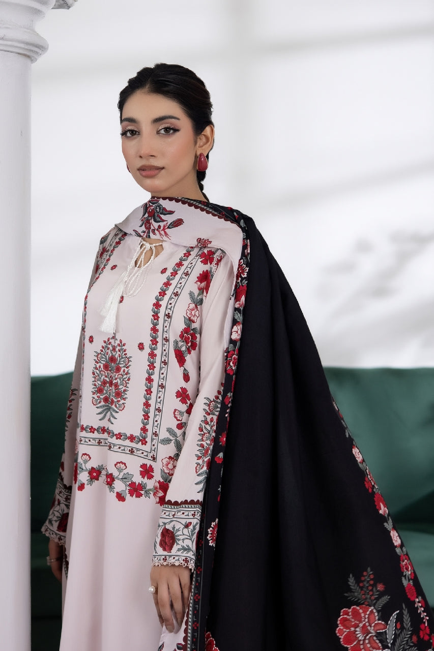 Anaya Noor Digital Printed Stone Linen 3PC