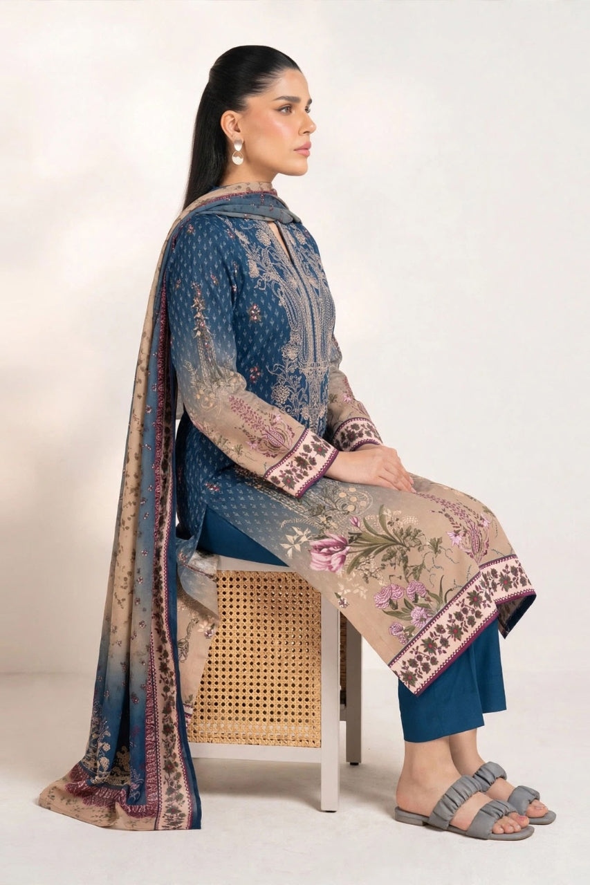Alkaram Digital Printed Khaddar 3PC