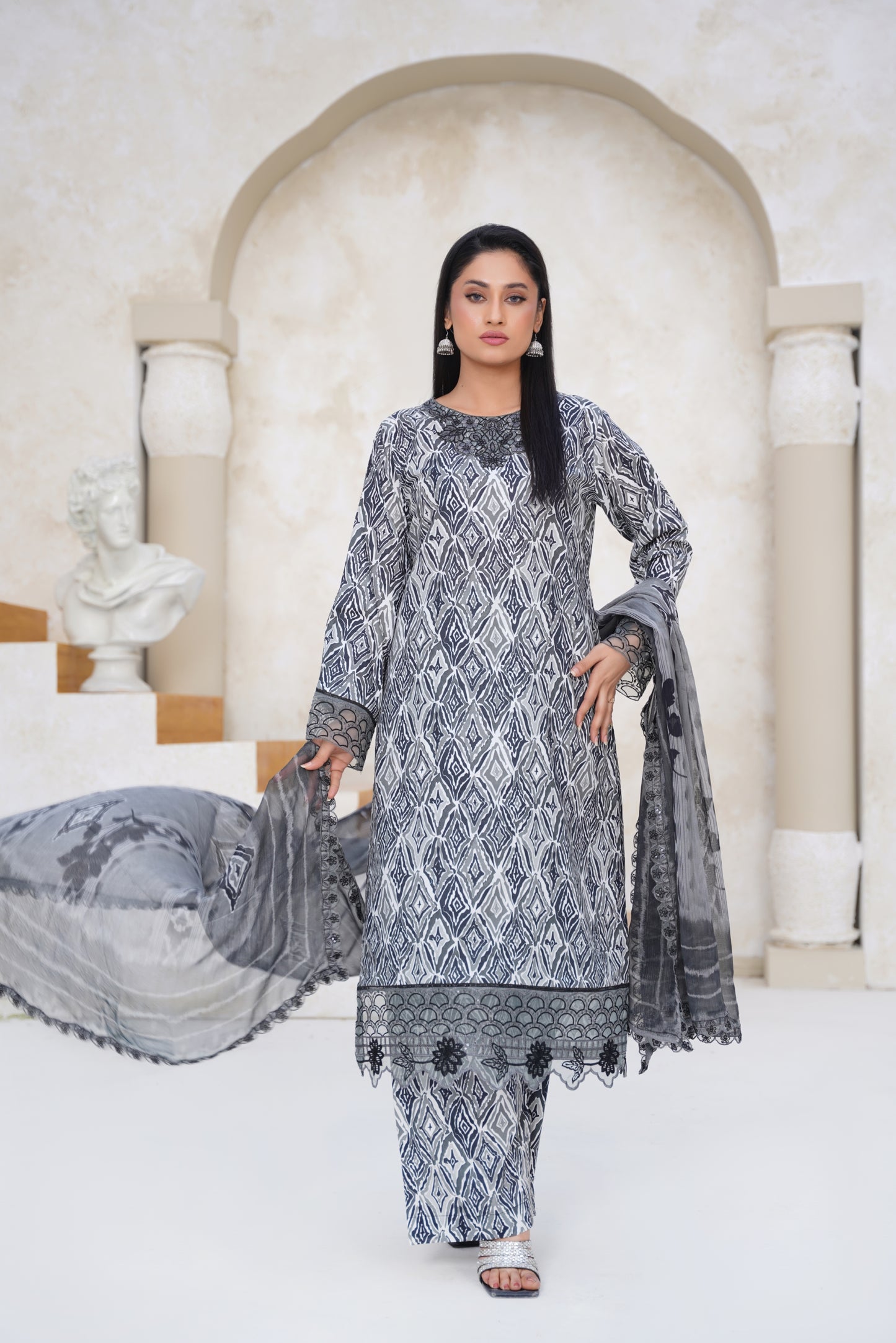 Jashn-e-Baharan By Anaya Noor Emb & Digital Printed Lawn 3PC