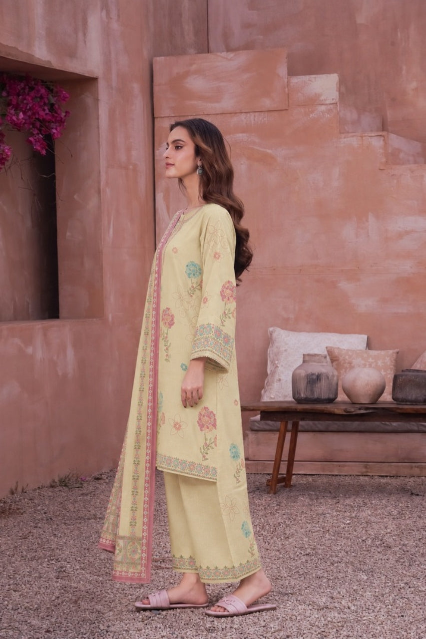 Nirvana By Shanaya Digital Printed Linen 3PC