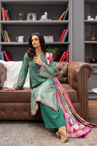 Raiha Luxury Printed Linen 3PC