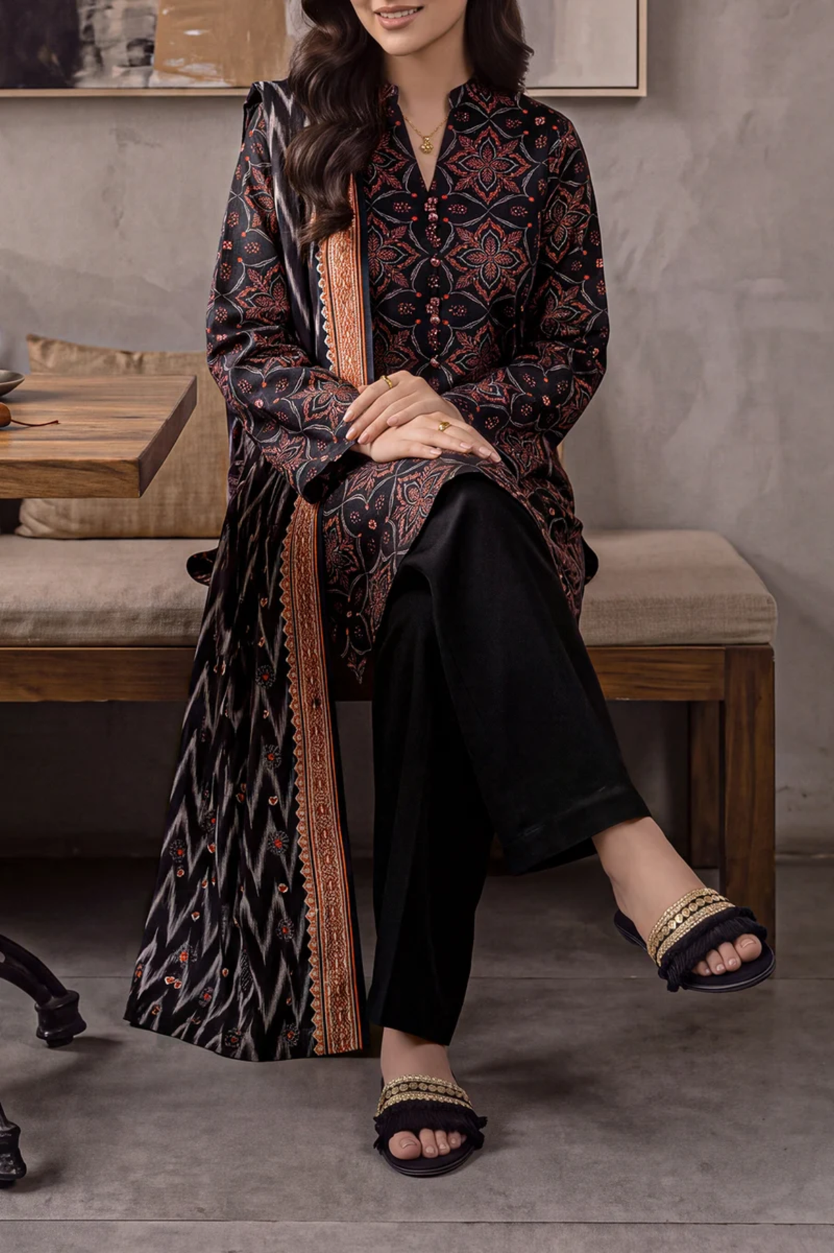 Saya Premium Printed Khaddar 3PC
