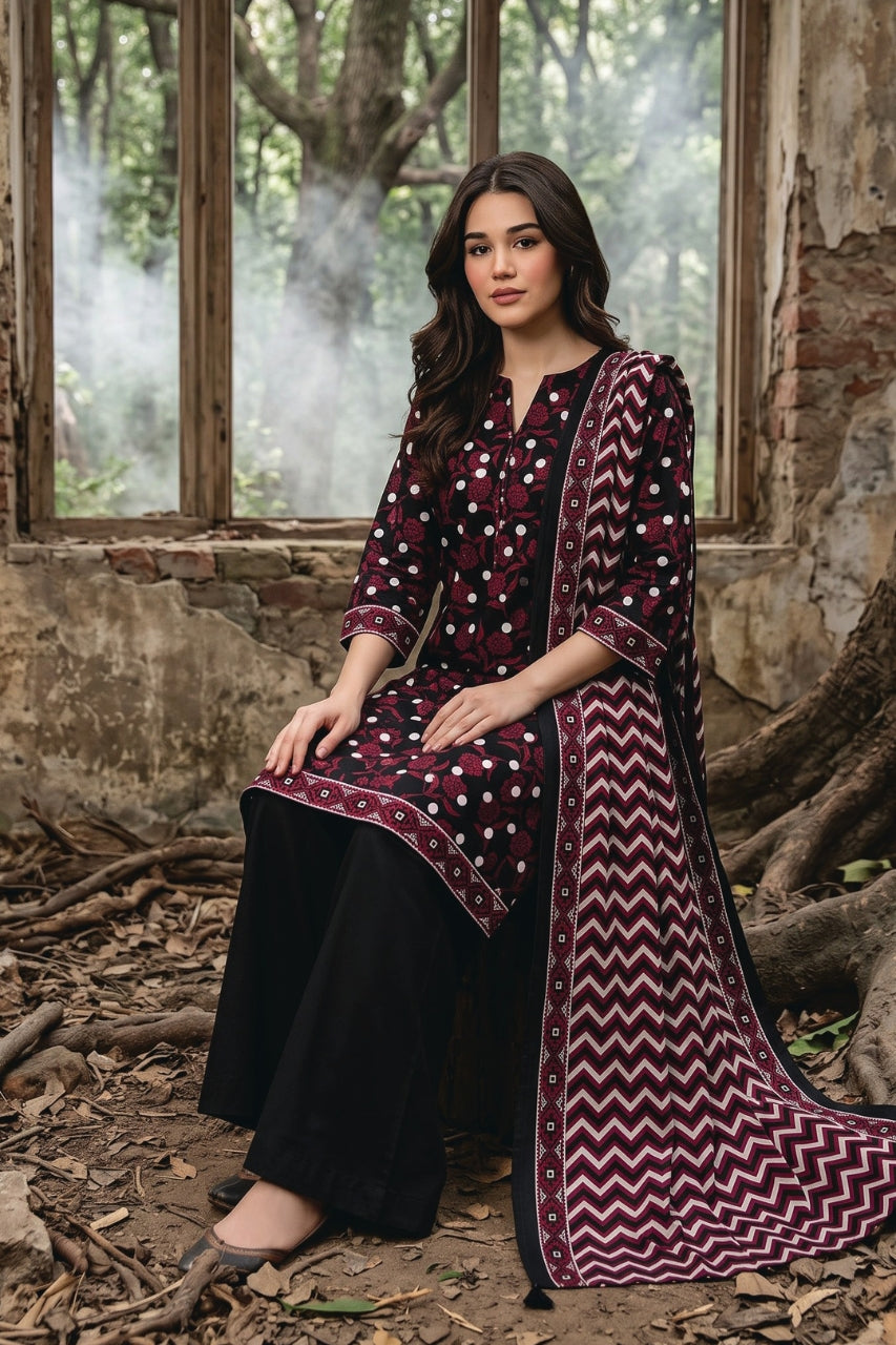 Zesh Digital Printed Khaddar 3PC