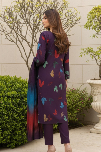 Motifz Premium Printed Khaddar 3PC