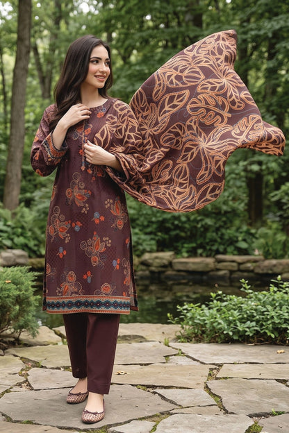 Zesh Digital Printed Khaddar 3PC