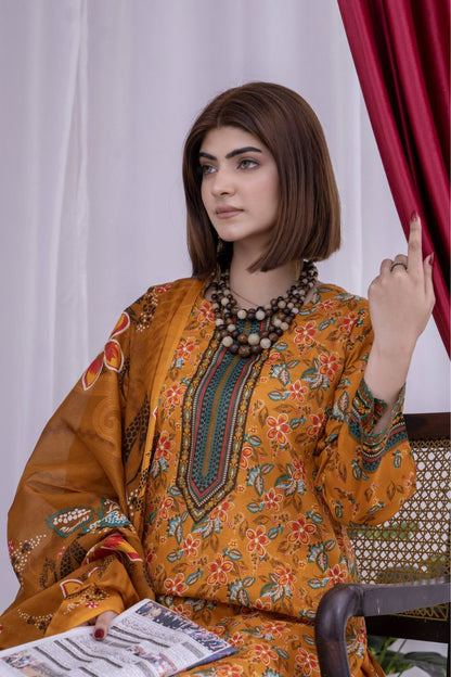 Arfa By Marooj Digital Printed Lawn 3PC