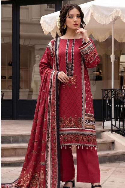 Malhaar Digital Printed Linen 3PC