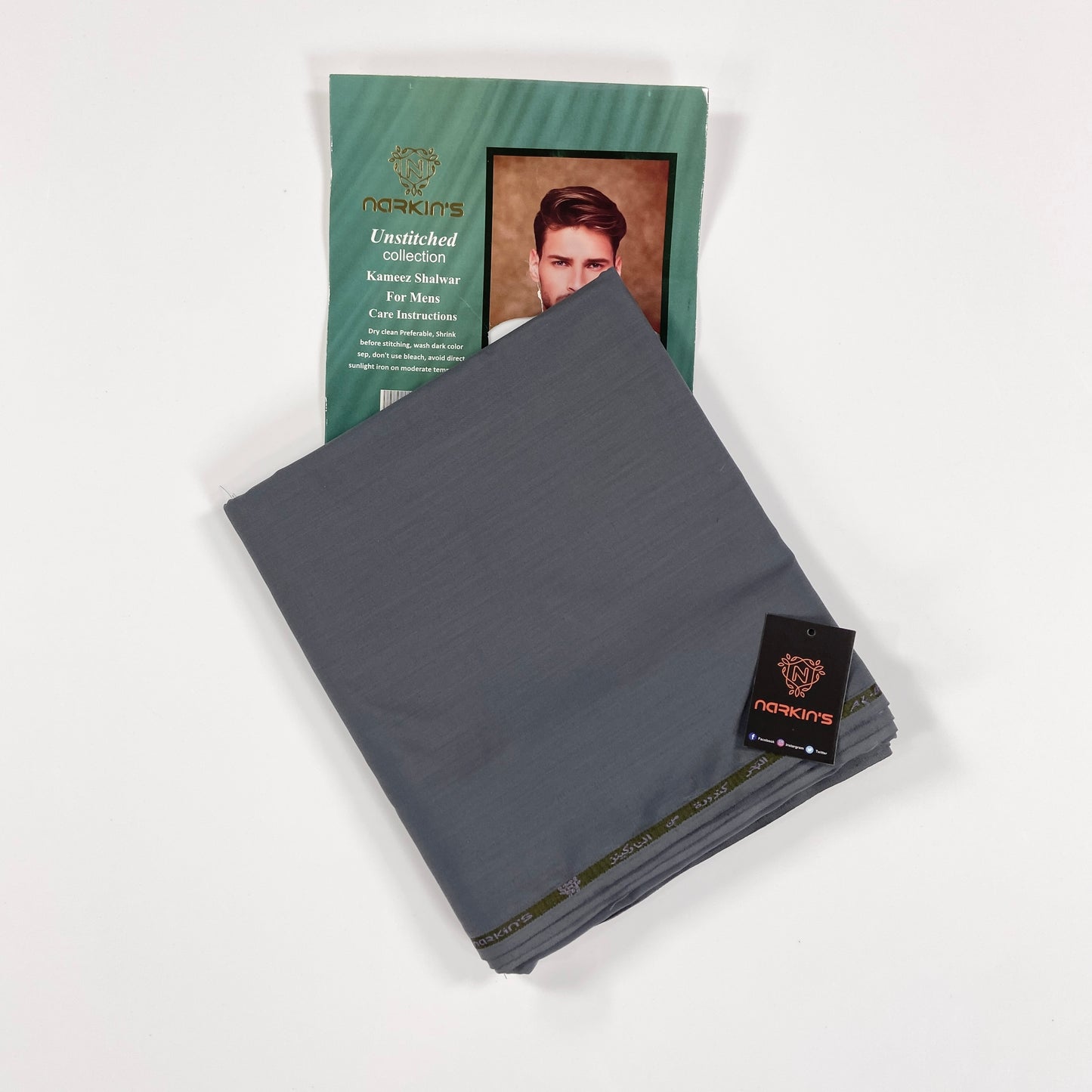 Narkins Men’s Summer Wash&Wear Suit – Unstitched