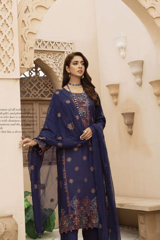 Chandni By Khoobsurat Embroidered Viscose-3PC