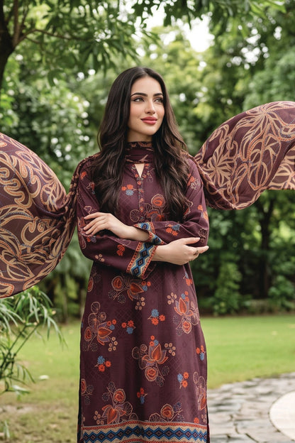Zesh Digital Printed Khaddar 3PC
