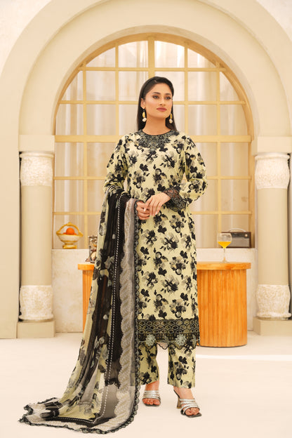 Jashn-e-Baharan By Anaya Noor Emb & Digital Printed Lawn 3PC