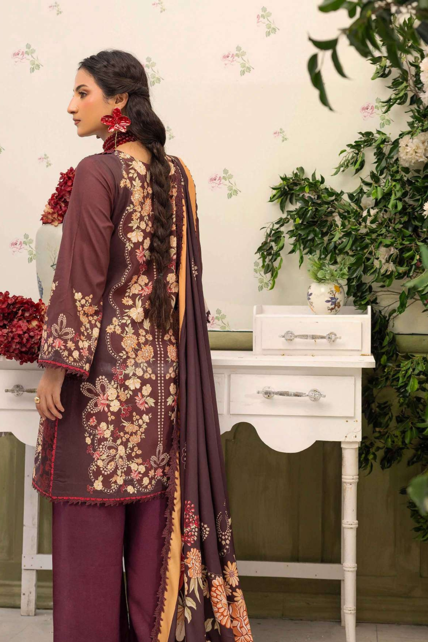 Raiha Digital Printed Linen 3PC