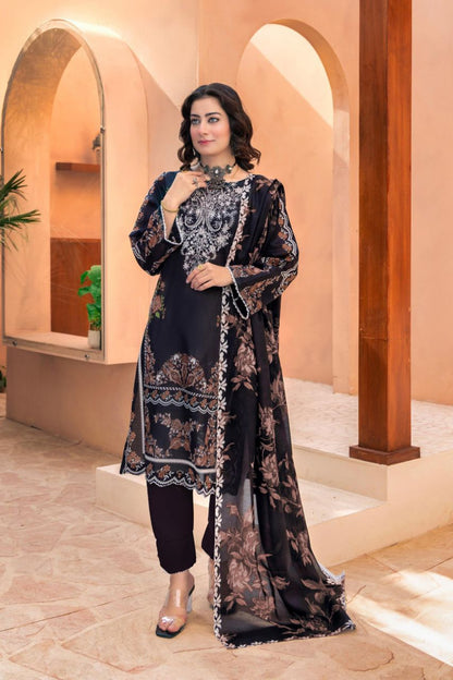 Bahaar By Meeral Premium Digital Printed Lawn 3PC