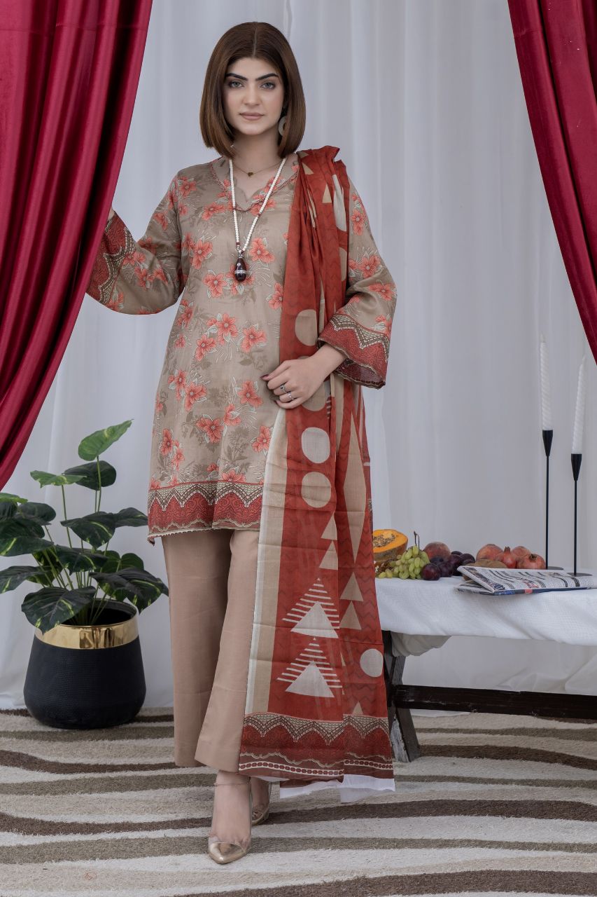 Arfa By Marooj Digital Printed Lawn 3PC