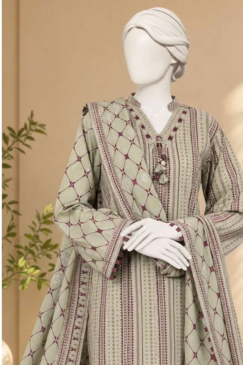 MTJ Premium Printed Textured Viscose 3PC