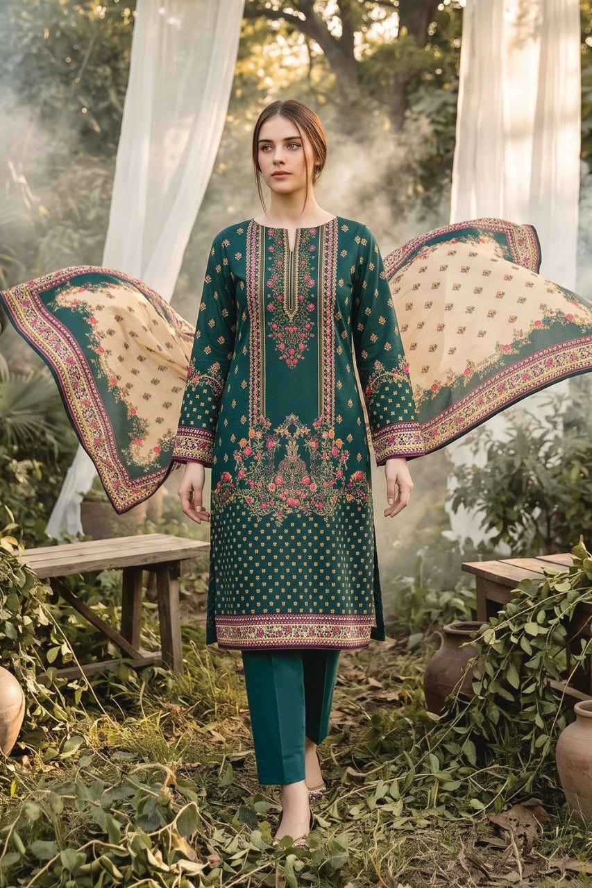 Salina By Regalia Digital Printed Khaddar 3PC