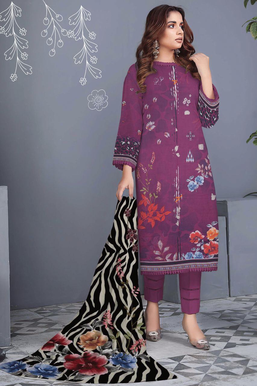 Aima vol -775 Digital Printed Unstitched Lawn Summer Collection 2024