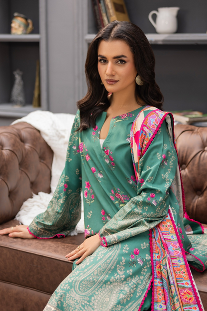 Raiha Luxury Printed Linen 3PC