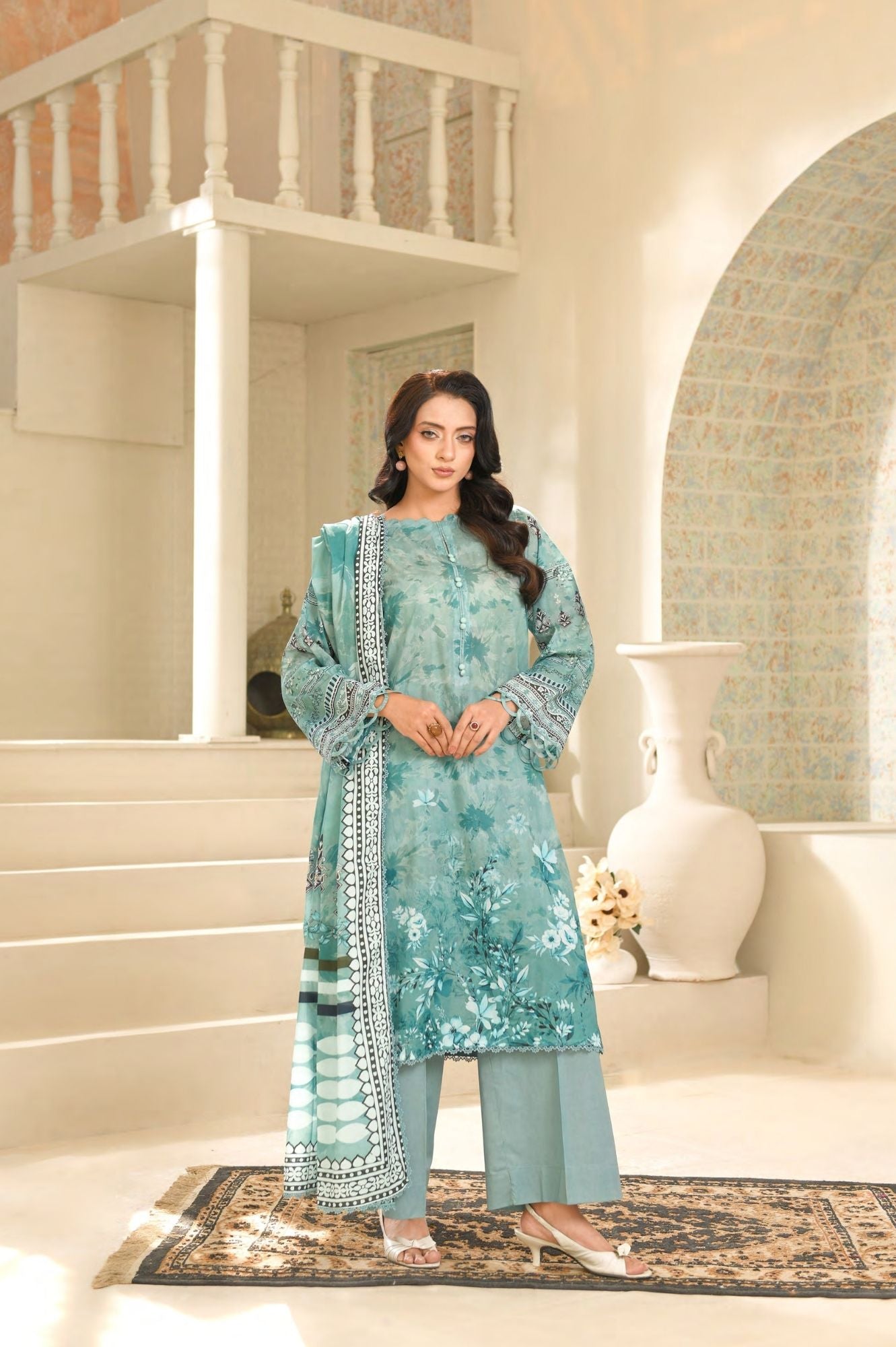 Reemse Digital Printed Lawn 3PC