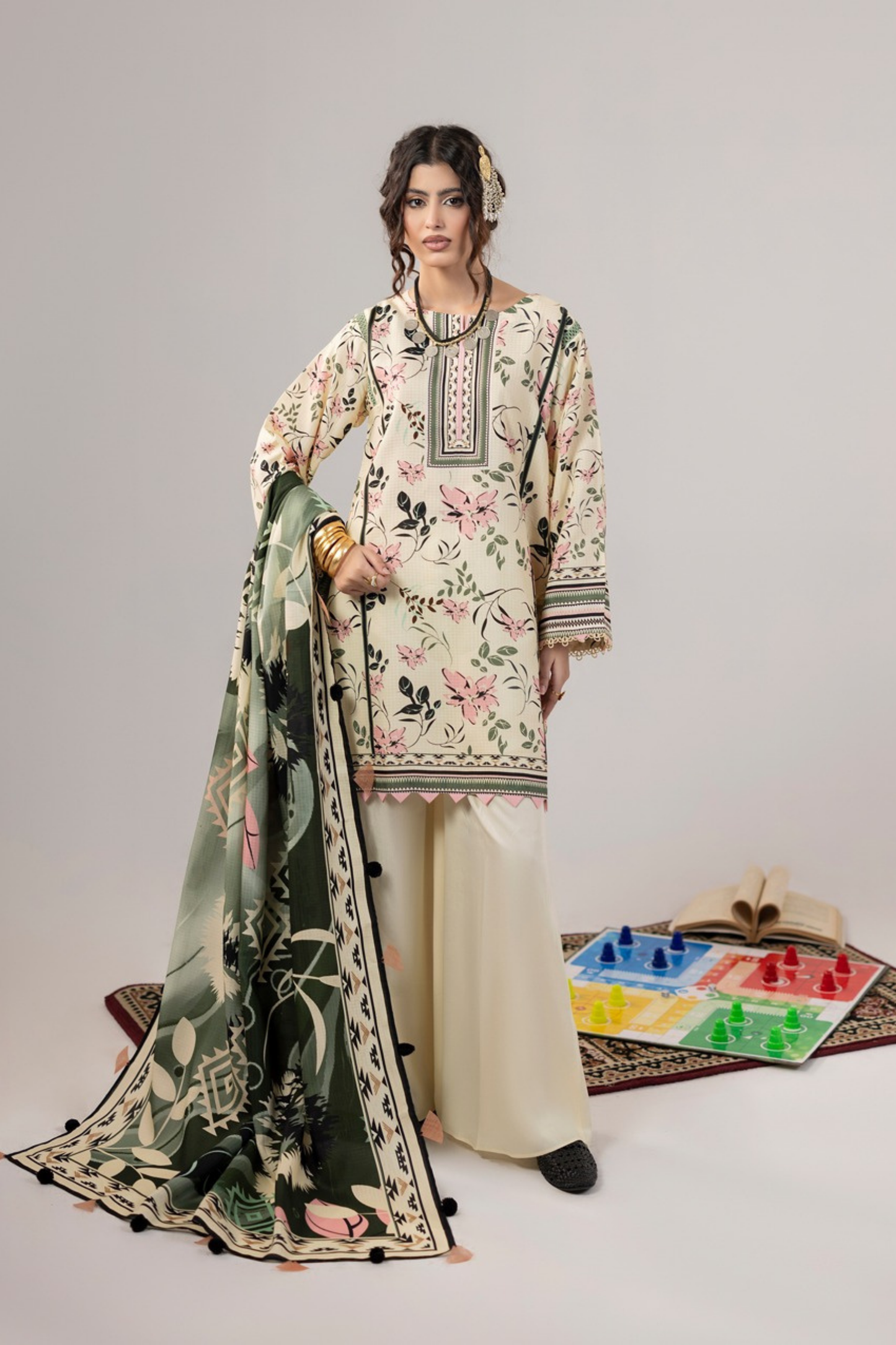 Gulzar By Paltar Premium Fancy Marina 3PC