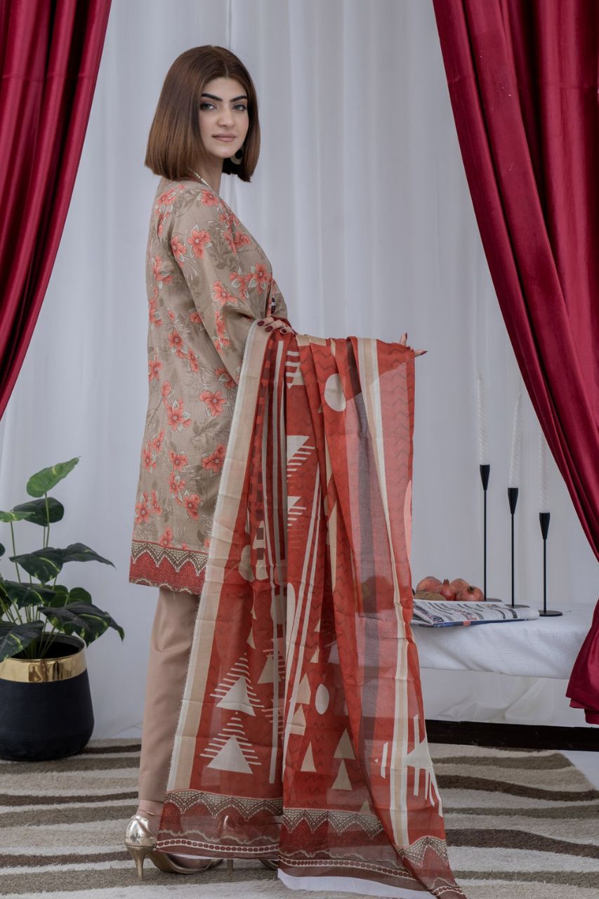 Arfa By Marooj Digital Printed Lawn 3PC