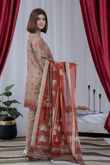 Arfa By Marooj Digital Printed Lawn 3PC