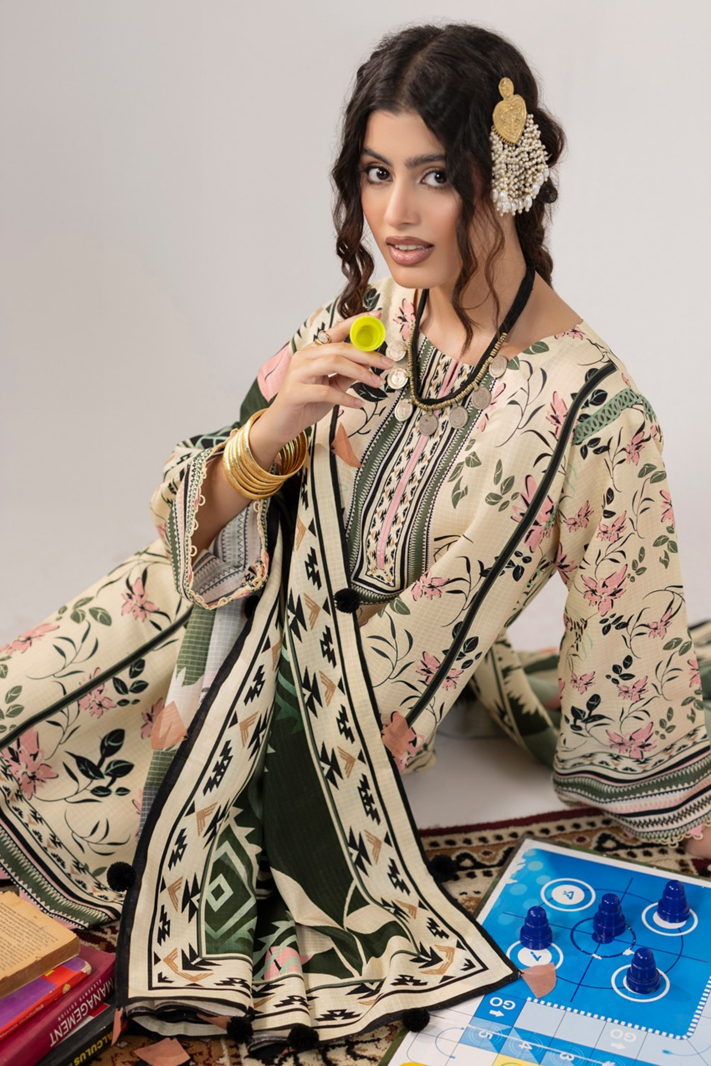 Gulzar By Paltar Premium Fancy Marina 3PC
