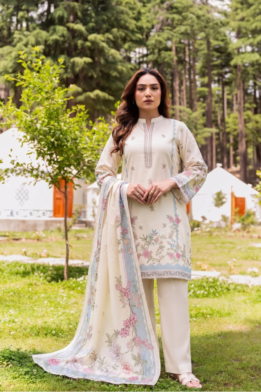 Zarish By Shanaya Digital Printed Karandi 3PC