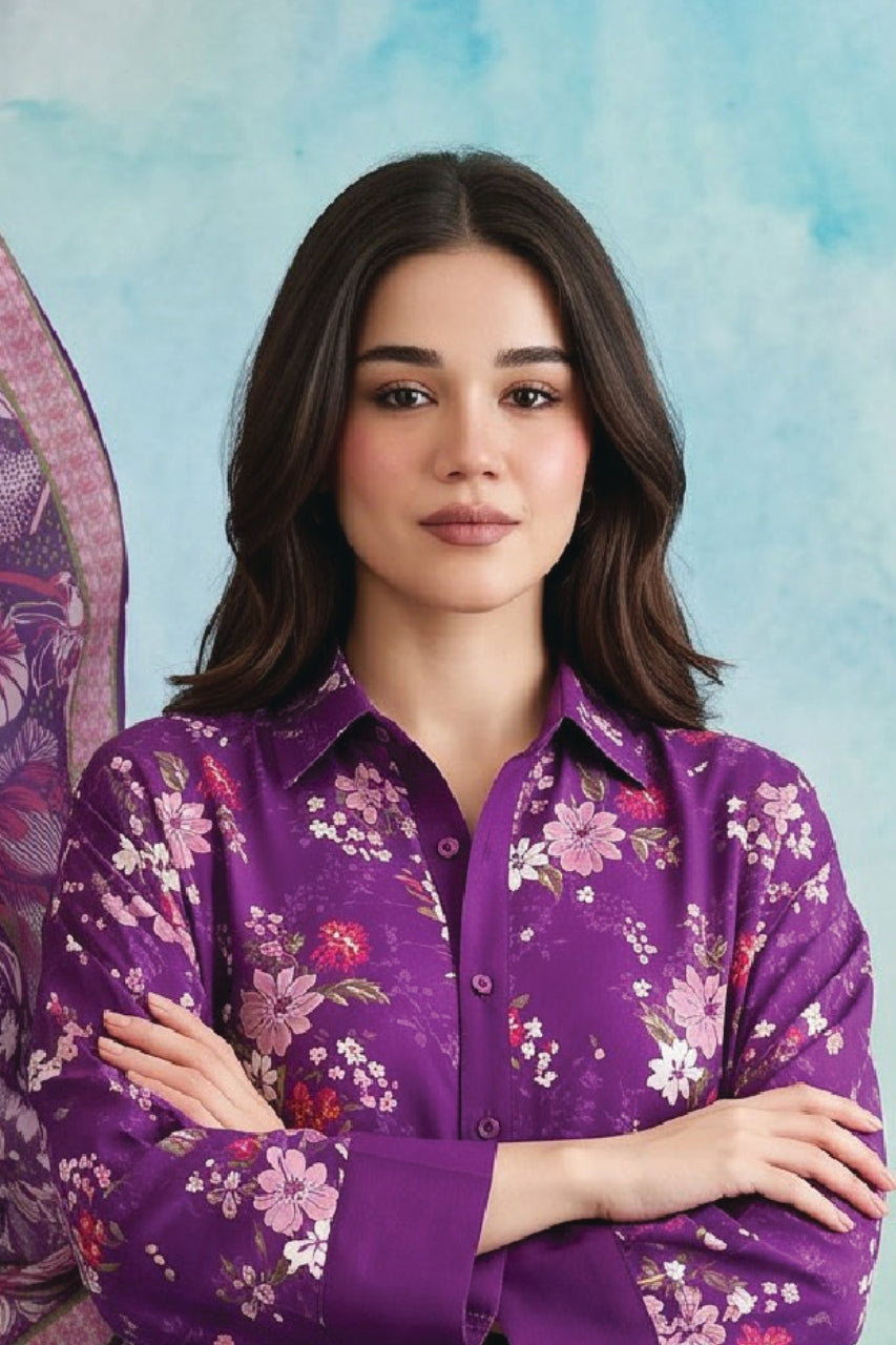 Zesh Digital Printed Viscose 3PC