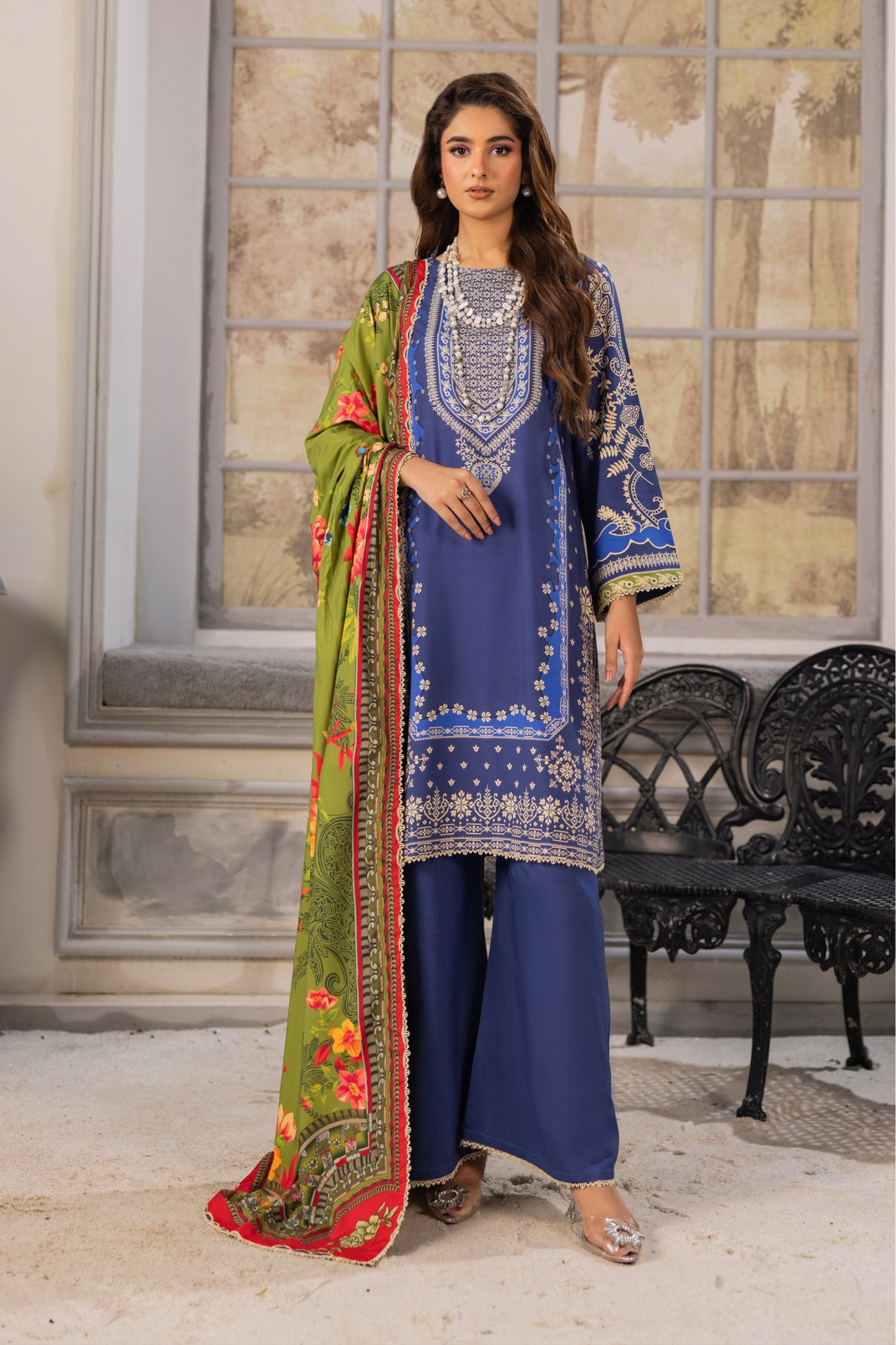 Raiha Luxury Printed Linen 3PC