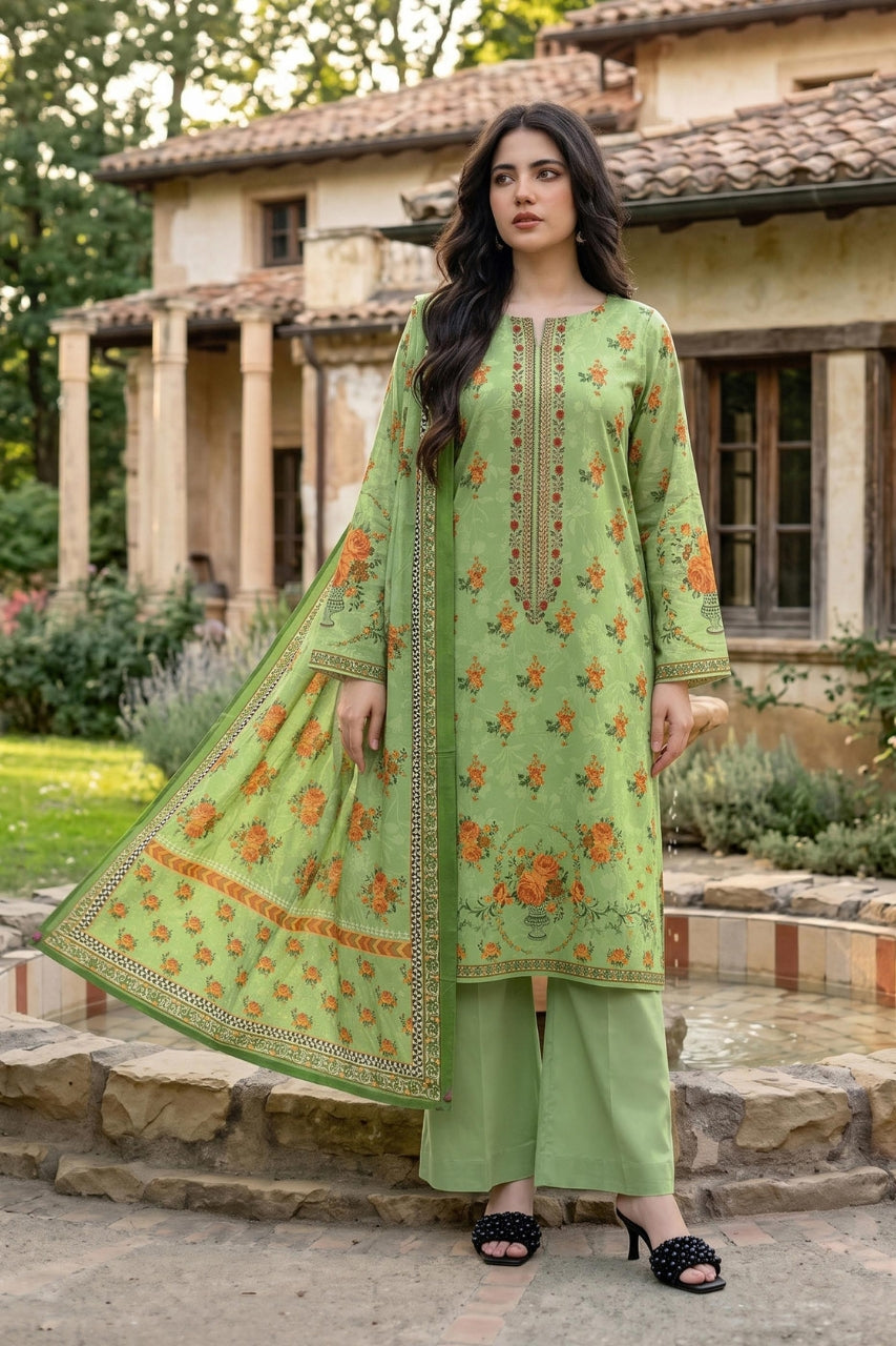 Mashaim Digital Printed Linen 3PC