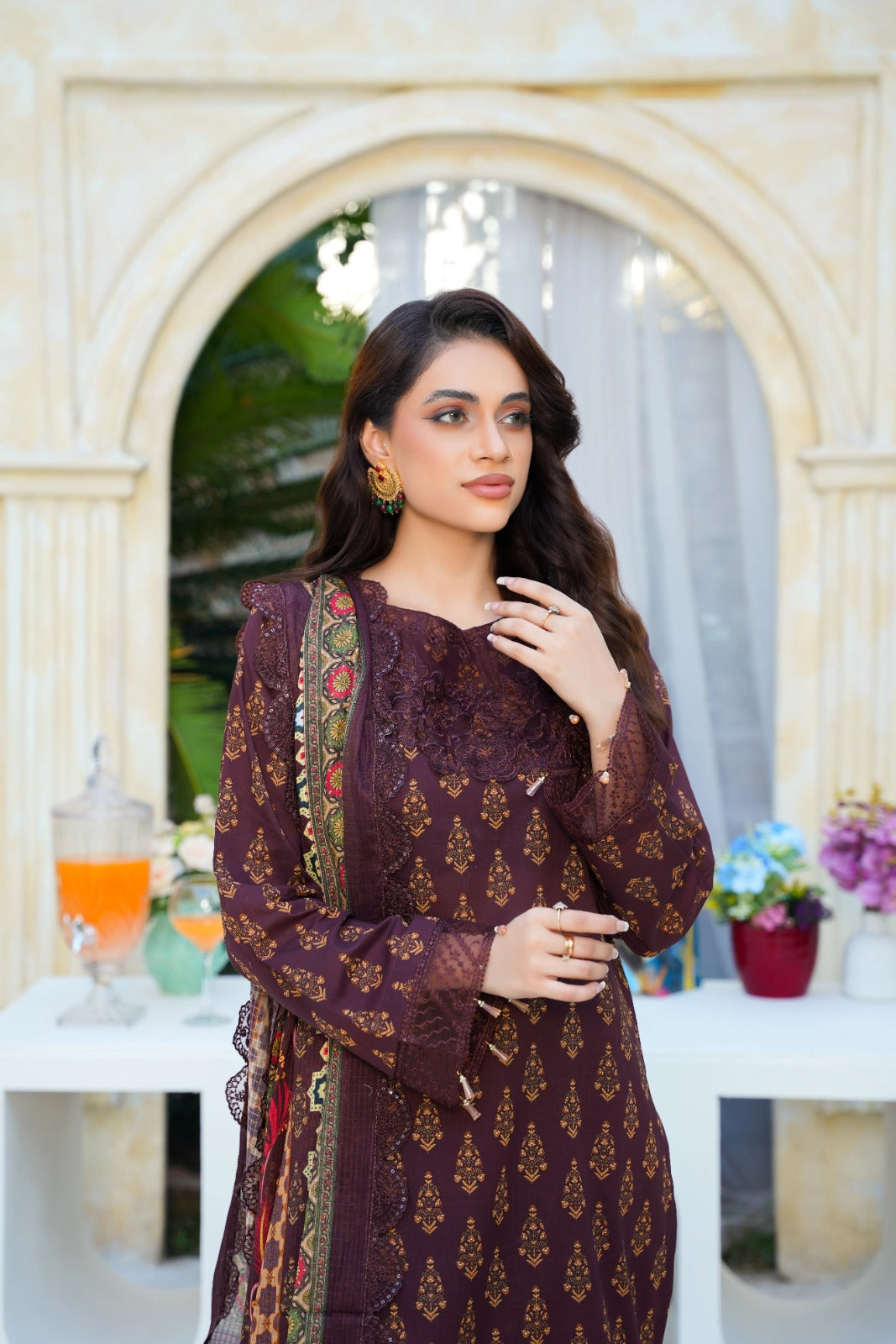Dastoor By Anaya Noor Digital Printed Cambric With Patches 3-PC