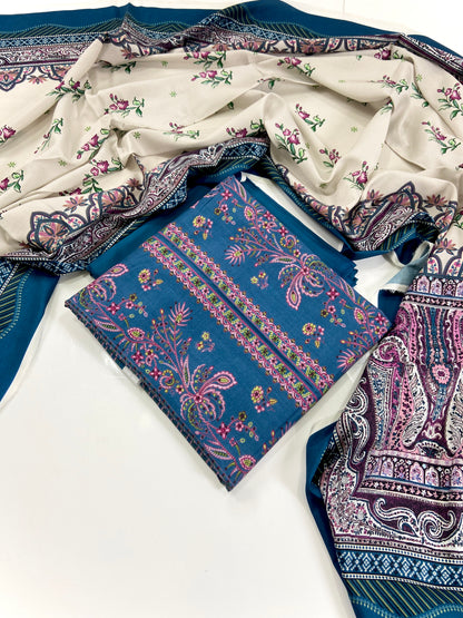 Mausummery Digital Printed Linen 3PC