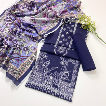 Beechtree Summer Digital Printed Lawn 3PC