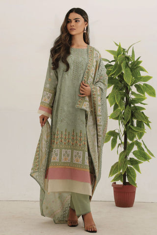 Safron By Anaya Noor Embroidered Karandi-3PC