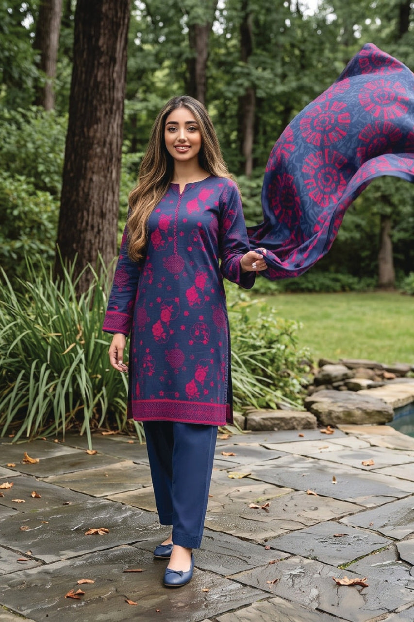 Zesh Digital Printed Khaddar 3PC
