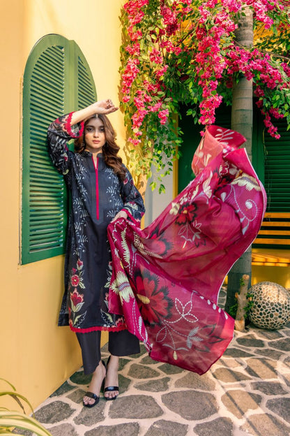 Rahat By Janan Digital Printed Lawn 3PC
