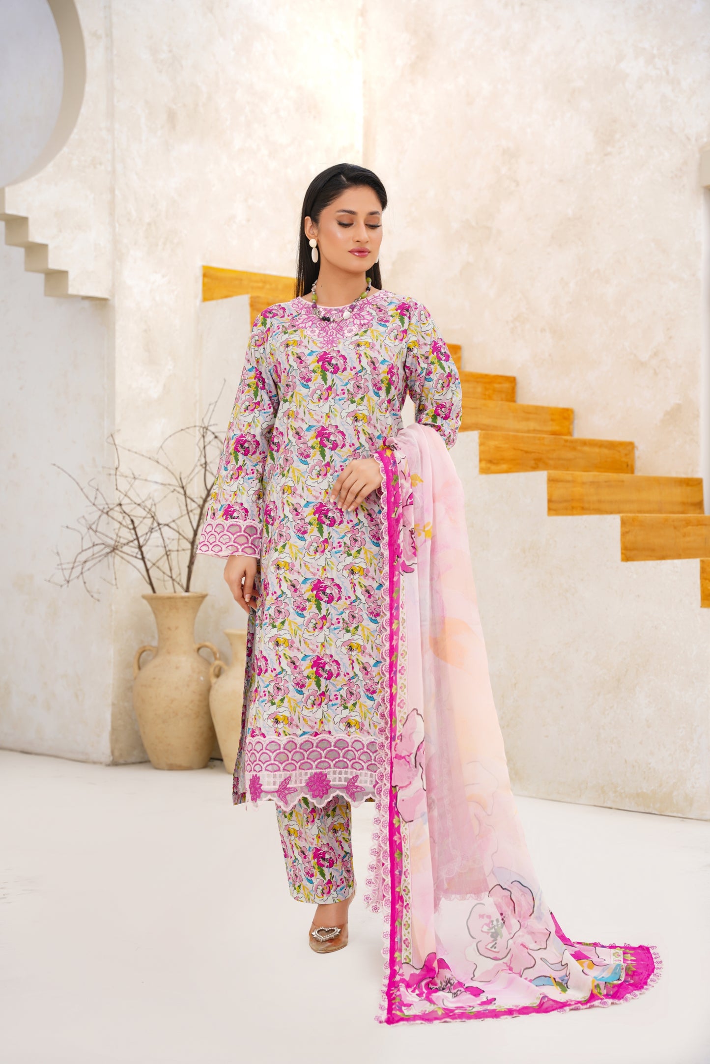 Jashn-e-Baharan By Anaya Noor Emb & Digital Printed Lawn 3PC
